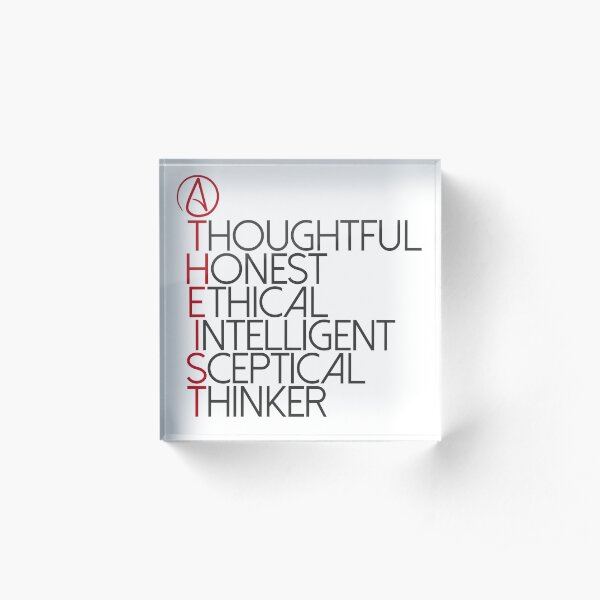 Athiest Acrylic Block