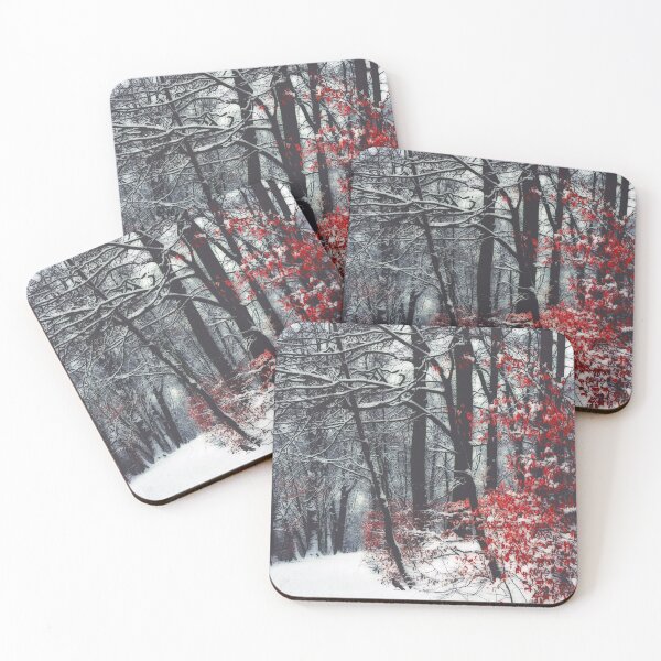 Item preview, Winter Day - Forest hike and trees covered in snow designed and sold by Dyrk Wyst Redbubble Shop.