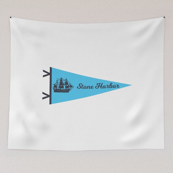 Item preview, Vintage Stone Harbor NJ Pennant  designed and sold by fearcity.