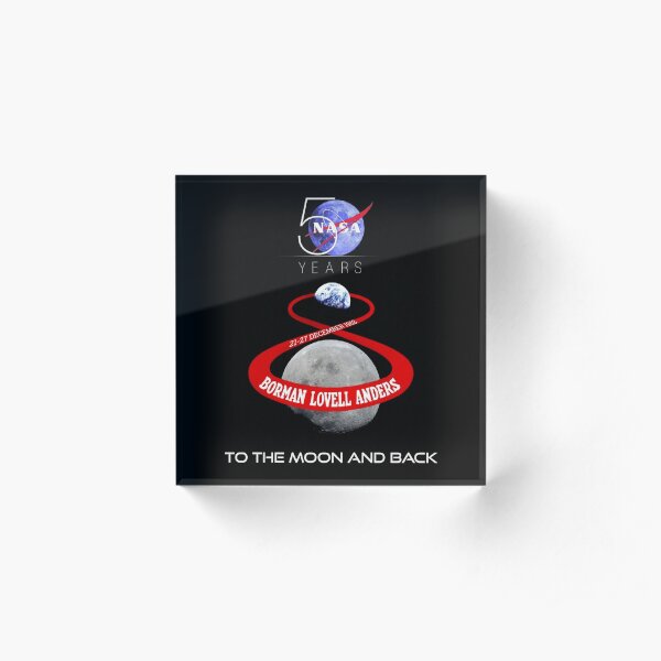 Apollo 8 Earthrise - 50th Anniversary Acrylic Block