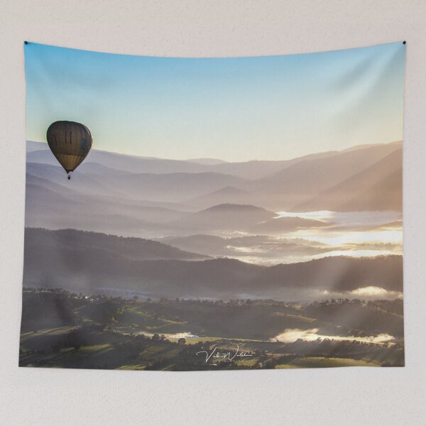 Item preview,  Sunrise over the Yarra Valley from a Hot Air Balloon, Victoria, Australia. designed and sold by Vicki Walsh.