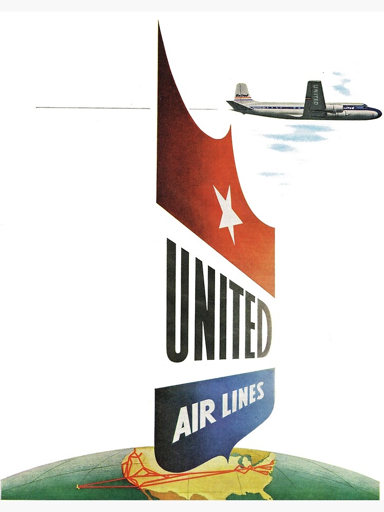 1950s Travel. United Airlines | Poster