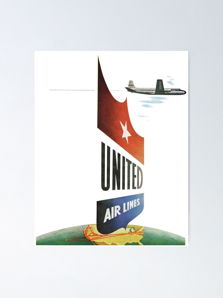 1950s Travel. United Airlines | Poster