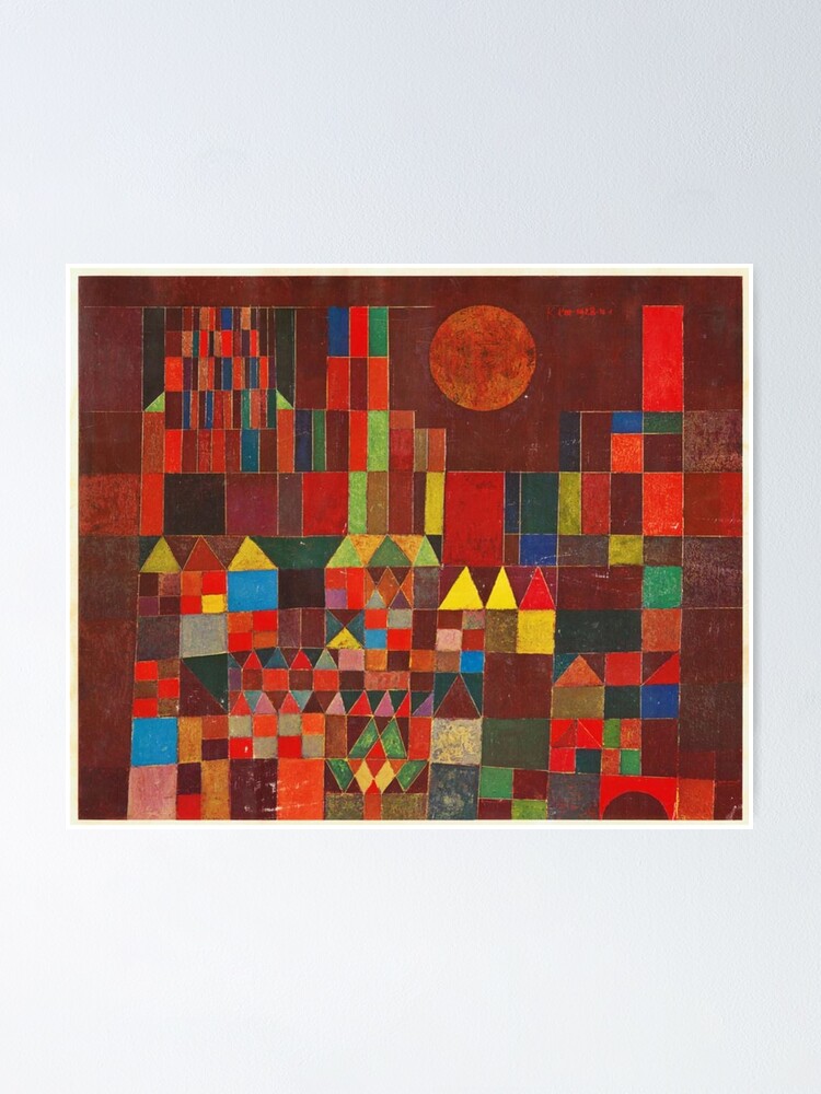 Poster « Paul Klee Château et Soleil », par RBEnt Redbubble