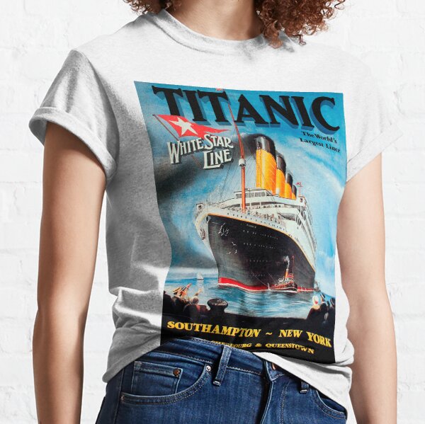 Vintage Titanic Travel Poster 1912 Classic T-Shirt