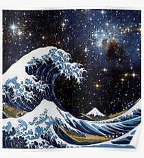 Póster Hokusai y LH95 - La gran ola de Kanagawa