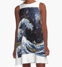 Vestido acampanado Hokusai y LH95 - La gran ola de Kanagawa