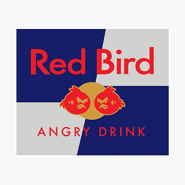 red bird angry drink Photographic Print