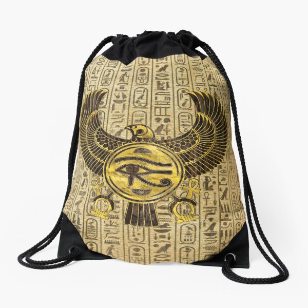 Item preview, Egyptian Eye of Horus - Wadjet Gold and Wood designed and sold by Nartissima.