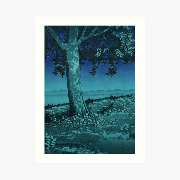 Nightime in Gissei Art Print
