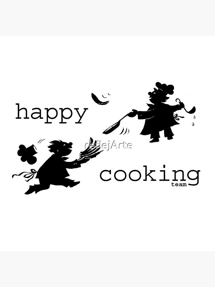 happy cooking team · Delicious pancakes, happy cooks! by reflejArte