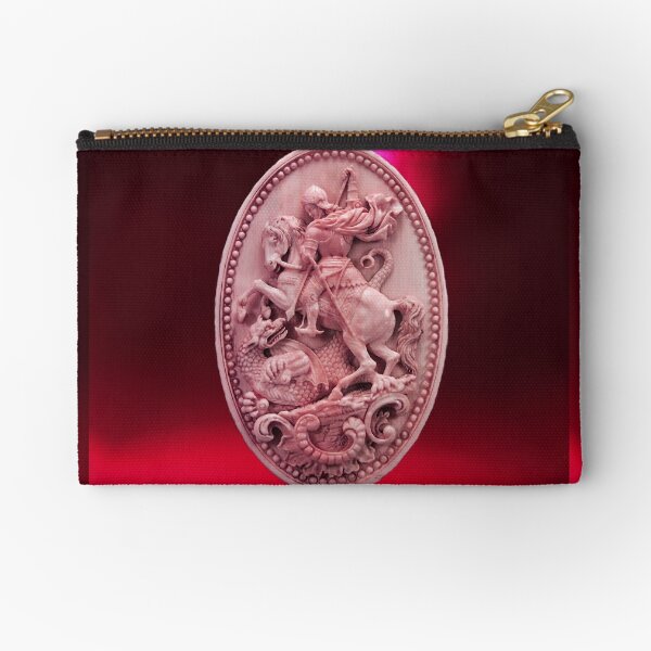 CAMÉO ANTIQUE / SAINT GEORGE ET DRAGON Rose Rouge Bordeaux Pochette