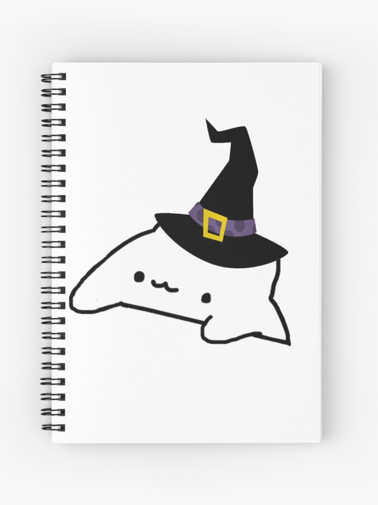 Cuaderno de espiral «Halloween Bongo Cat Meme» de Huschild | Redbubble