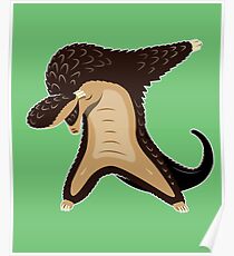 Tupfender Pangolin - Liebe gefährdete Pangolins Poster