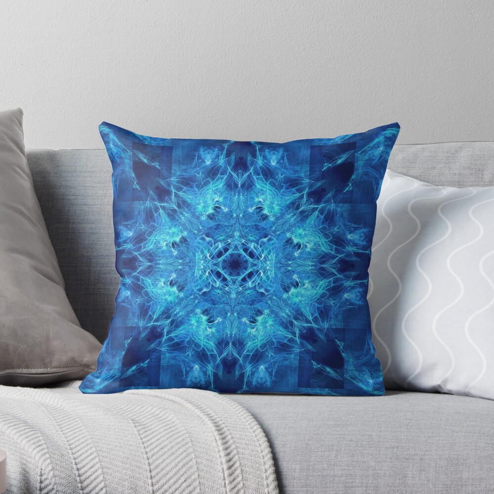 Dragonheart - Blue Throw Pillow