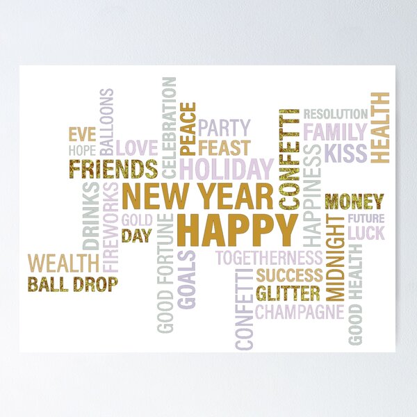 Item preview, Happy New Year designed and sold by RaXXor.