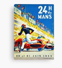 Vintage 1959 le Mans Poster Canvas Print