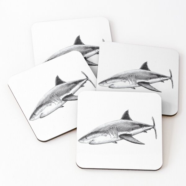 Item preview, Great white shark designed and sold by chloeyzoard.