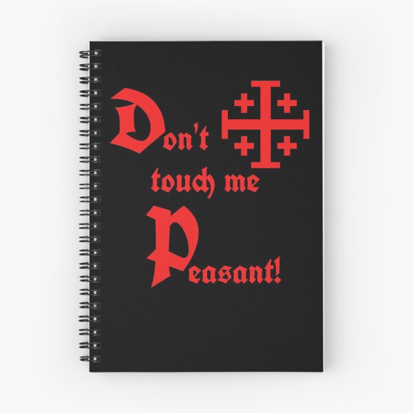 Item preview, Don't Touch Me Peasant - Templar / Crusader Cross designed and sold by MandWthings.