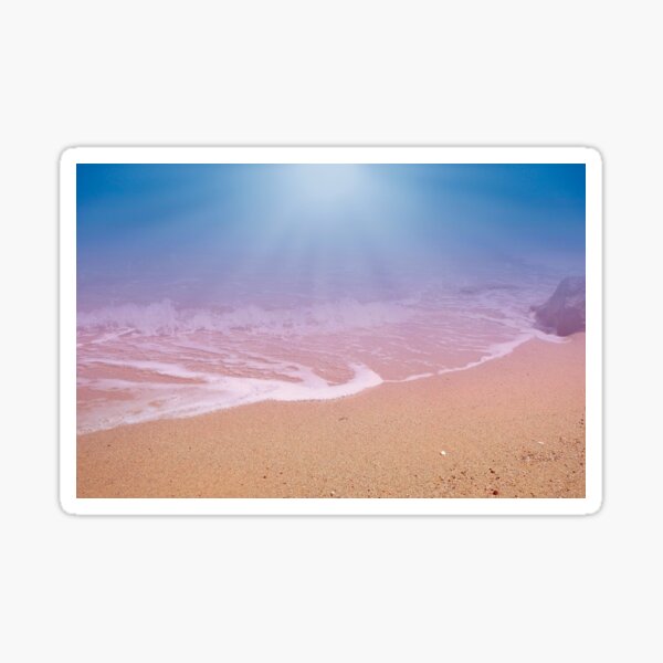 Dreamland Beach and Seashore In The Morning 2 Sticker