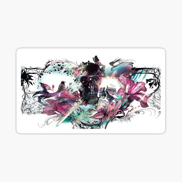 Skulls color Sticker