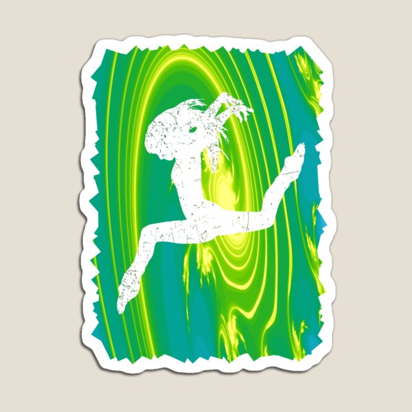 Item preview, Colorful Rainbow Dancer Fractal Art Silhouette for Nerds or Birthday designed and sold by FELSENSTEIN.
