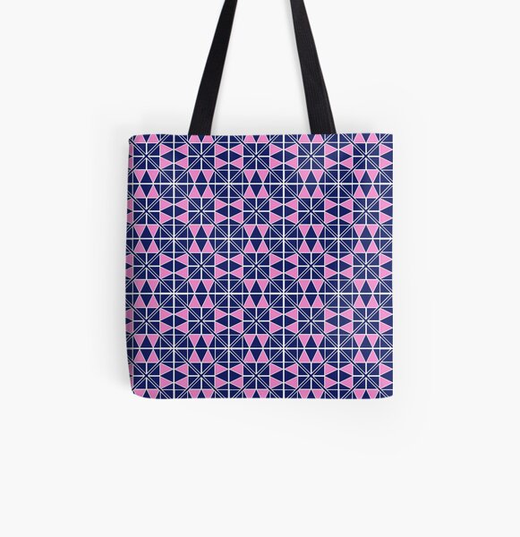 Navy Glow Pattern All Over Print Tote Bag