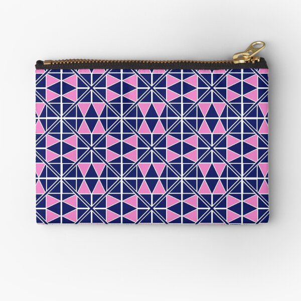 Navy Glow Pattern Zipper Pouch
