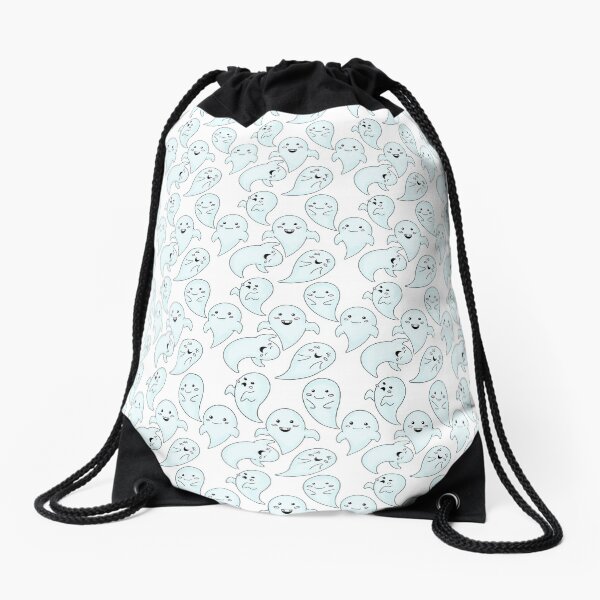 Cute Little Ghosts Drawstring Bag