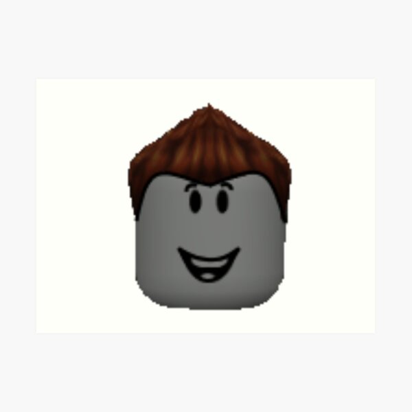 Roblox Head Wall Art Redbubble - roblox funny wall art redbubble