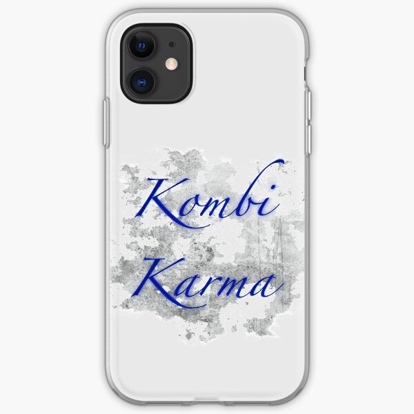 Kombi Karma - Blue text iPhone Soft Case