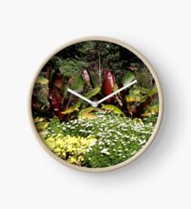 Flower Garden at Greenwich Park, London, England Clock