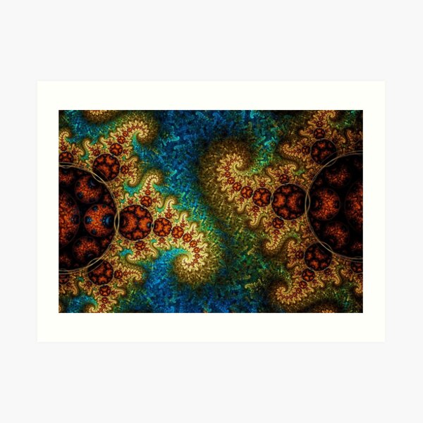 Vintage Tribal - Fractal Artwork Art Print