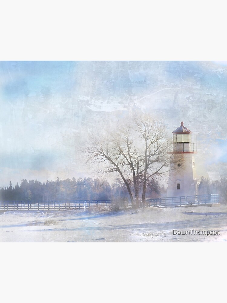 "Cheboygan Crib Lighthouse Michigan Lake Huron Landscape Photograph