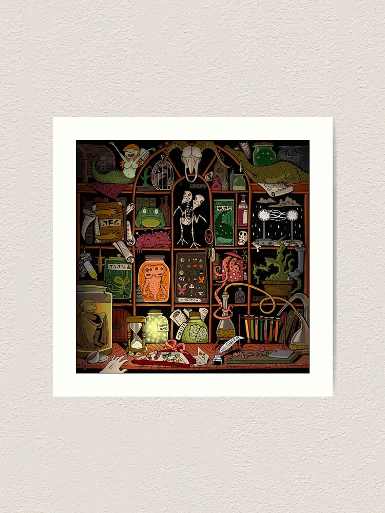 Cabinet of curiosities (color)