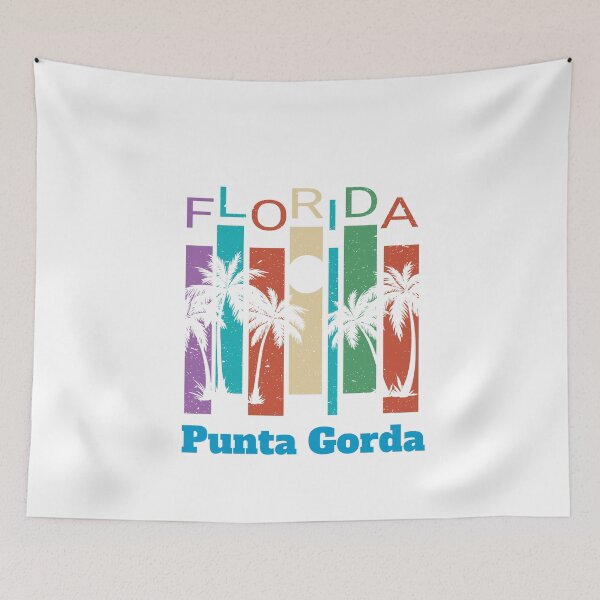 Item preview, Retro Punta Gorda Florida Palm Tree Souvenir Shirt designed and sold by Theodore Cory.