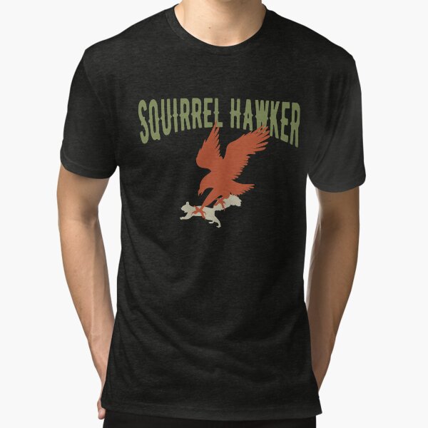 Falconer Squirrel Hawking T shirt, Falconers T-shirts Tri-blend T-Shirt