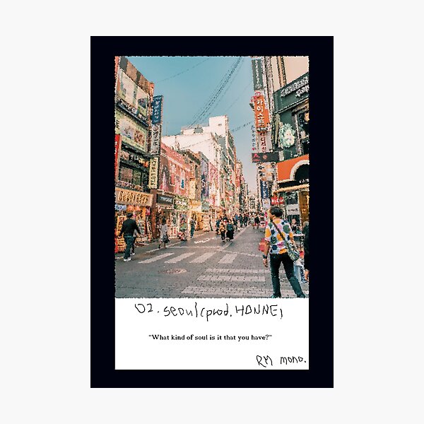 RM Mono. - Seoul Photographic Print