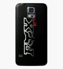 Black Fox Face Case/Skin for Samsung Galaxy