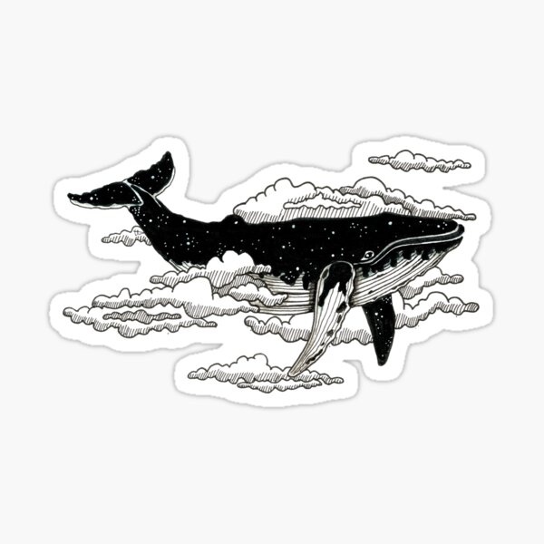 Nightsky whale Sticker