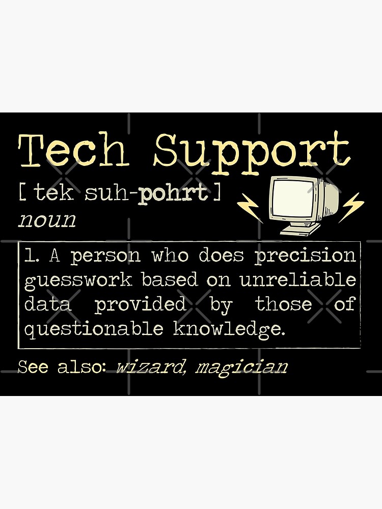 Disover Tech Support | Computer help desk technology help Premium Matte Vertical Poster