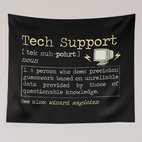 Item preview, Tech Support | Computer help desk technology help designed and sold by anziehend.
