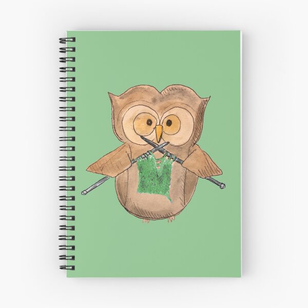 Item preview, Knitting Owl - Green Class designed and sold by sarahekj.