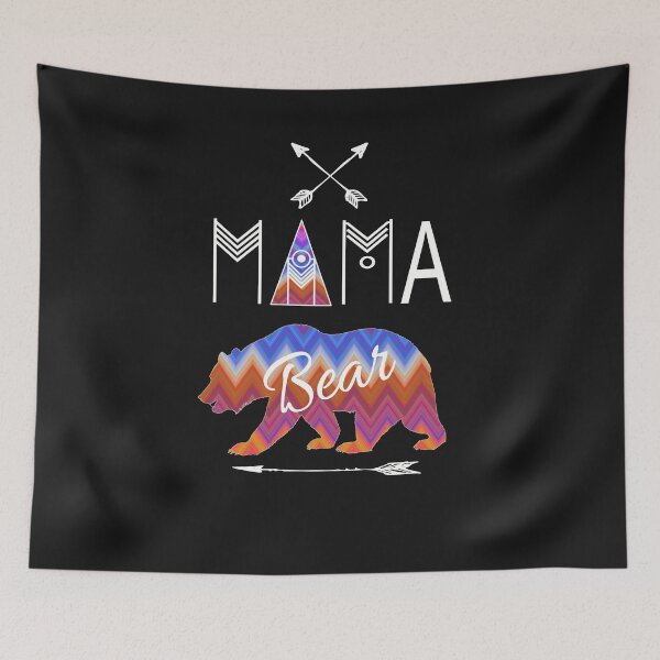 Item preview, Mama Bear Textured Mountain Tribal Family Vacation & Camping Gift designed and sold by Sapphire Star.