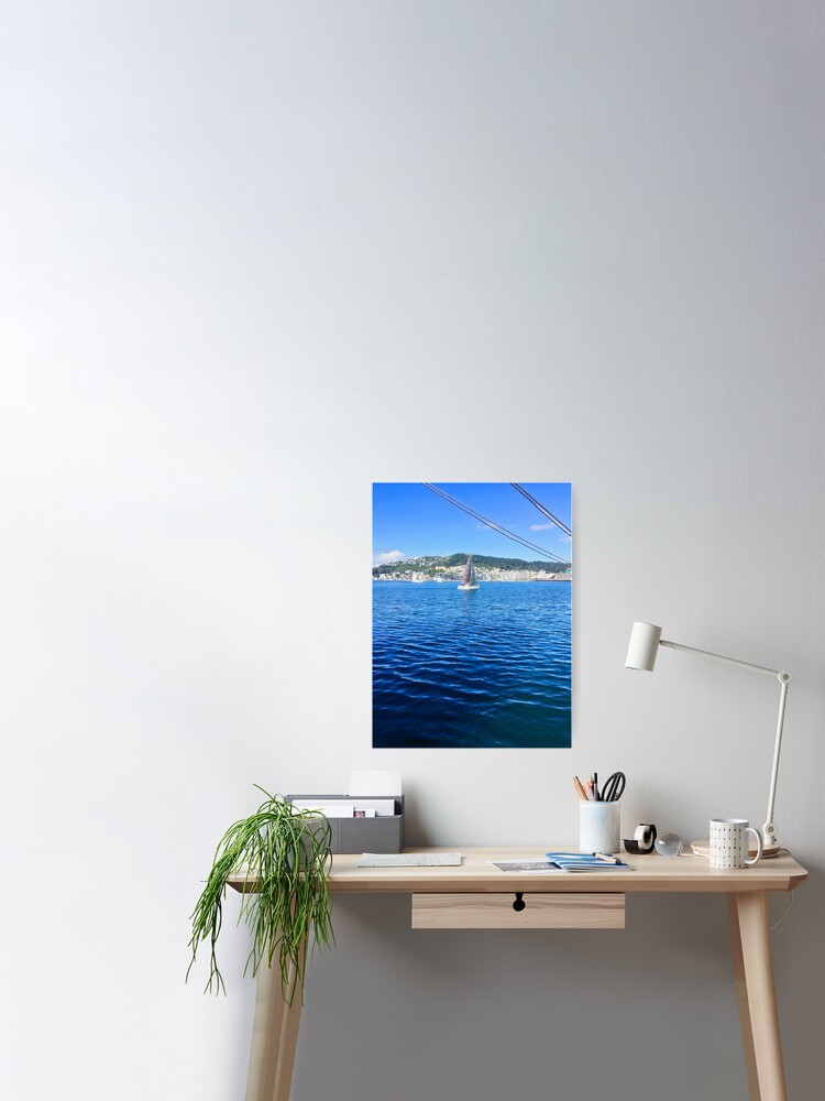 Wellington Harbour Yacht Poster By Urbanfragments Redbubble