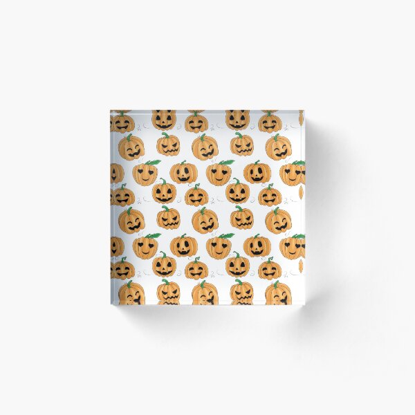 Cute Little Pumpkin Patch Acrylic Block