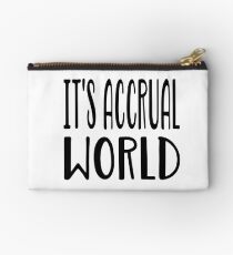 It's Accrual World T Shirt Studio Pouch