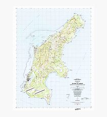 USGS TOPO Map Northern Mariana Islands MP Island Of Saipan 462337 1983 25000 Photographic Print