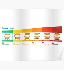 Cat CHONK-Diagramm Poster