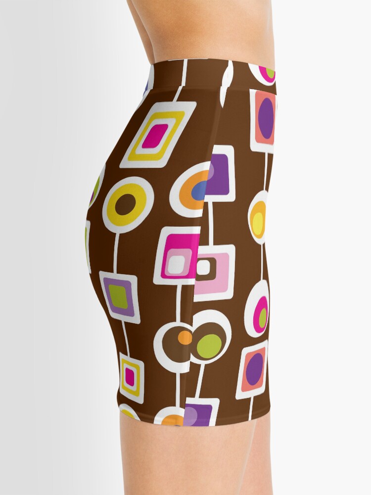 Alternate view of MOD LOVE- Chocolate Mini Skirt
